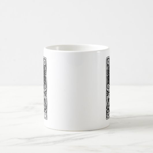 Tod vor dem Decaf-Tarot Skelett Kaffeetasse (Mittel)