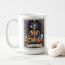 Tod vor der Entf-Tarot-Kartensammlung Kaffeetasse