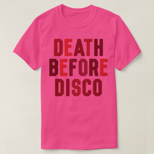 Tod vor Disco T-Shirt (Design vorne)