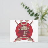 Tod vor Dishonor Samurai Postkarte (Stehend Vorderseite)