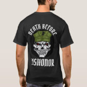 TOD VOR DISHONOR T-Shirt (Rückseite)