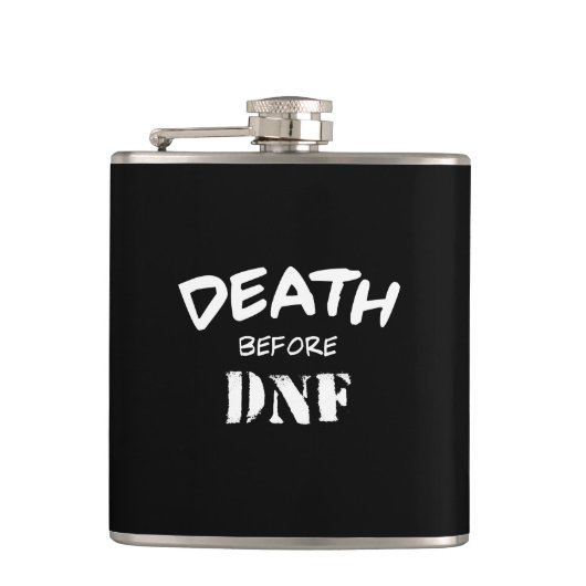 Tod vor DNF Flachmann (Vorderseite)