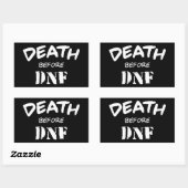 Tod vor DNF Rechteckiger Aufkleber (Blatt)