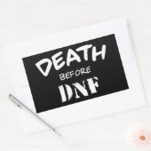 Tod vor DNF Rechteckiger Aufkleber (Umschlag)