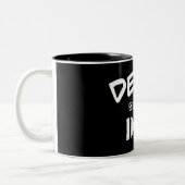 Tod vor DNF Zweifarbige Tasse (Links)