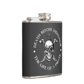 Tod vor Ehrenlotion (grau) Flachmann (Rechts)