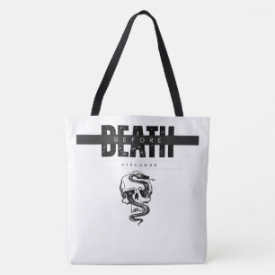 Tod vor Ehrerbietung der Tasche