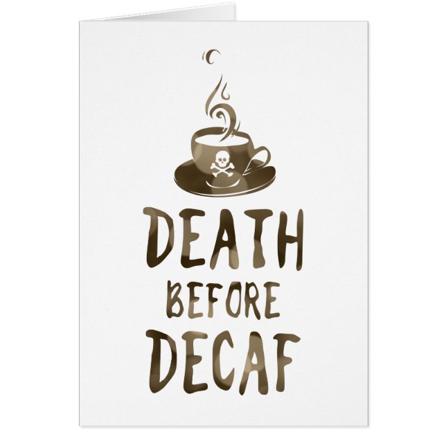 Tod vor Jahrzehnt Kaffee (Vorne)
