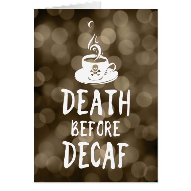 Tod vor Jahrzehnt Kaffee (Vorne)