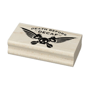 Tod vor Jahrzehnt Kaffee Gummistempel