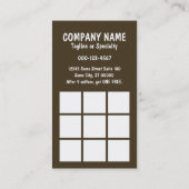 Tod vor Jahrzehnt Kaffee Treuekarte (Rückseite)