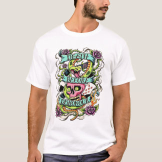 Tod vor Schande - Grafik-T-Shirt im Flash-Stil T-Shirt