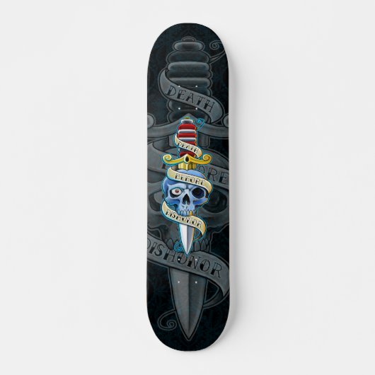 Tod vor Schmach-Messer-Entwurf Skateboard (Vorne)