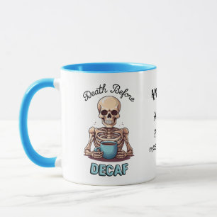 Tod vor Zehnkampf; Kaffeesatz Tasse