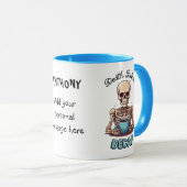 Tod vor Zehnkampf; Kaffeesatz Tasse (VorderseiteRechts)