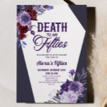 Tod zu meinen 50er Blumenfreunden 60ste Geburtstag Einladung<br><div class="desc">Dies ist ein Tod zu meinen 50er floralen 60. Geburtstagsparty Einladung!</div>
