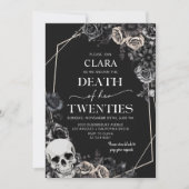 Tod zu meinen zwanzig Blumenbeeren 30. Geburtstag Einladung (Vorderseite)