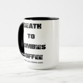 Tod zum Zombie-Kaffee Tasse (Vorderseite Links)