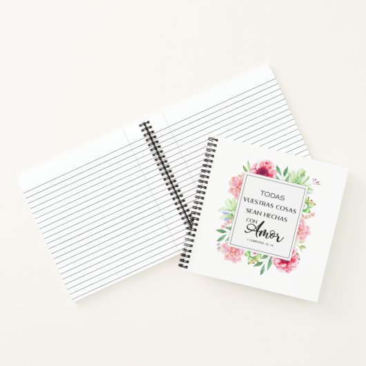 Todas vuestras cosas sean hechas con amour notizblock (Innenseite)