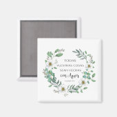 Todas vuestras cosas spanischer Bibelverse Magnet (Vorderseite/Rückseite)