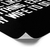 Today I Don't Feel Like Doing Anything Except My W Poster (Ecke)