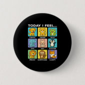 Today I Feel... Funny Animals Emotional Boxes Emot Button (Vorderseite)