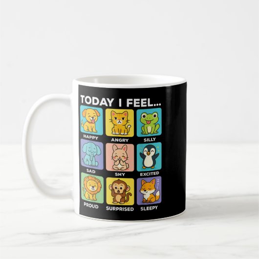 Today I Feel... Funny Animals Emotional Boxes Emot Kaffeetasse (Links)
