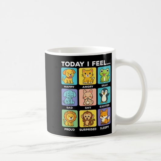 Today I Feel... Funny Animals Emotional Boxes Emot Kaffeetasse (Rechts)