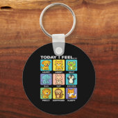Today I Feel... Funny Animals Emotional Boxes Emot Schlüsselanhänger (Vorderseite)