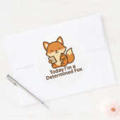 Today I’m a Determined Fox – Kawaii Sticker (Umschlag)