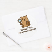 Today I’m a Focused Capybara – Kawaii Sticker (Umschlag)