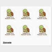 Today I’m a Patient Turtle – Kawaii Sticker (Blatt)