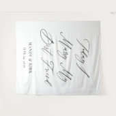 Today I Marry My Best Friend Wedding Backdrop  Wandteppich (Vorderseite (Horizontal))