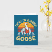 Today I'm A Serious Goose Funny Gym Weightlifting Karte (Gelbe Blume)