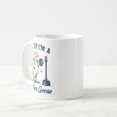 Today I'm A Serious Goose Funny Lifting Weights Gy Kaffeetasse (Vorderseite Links)