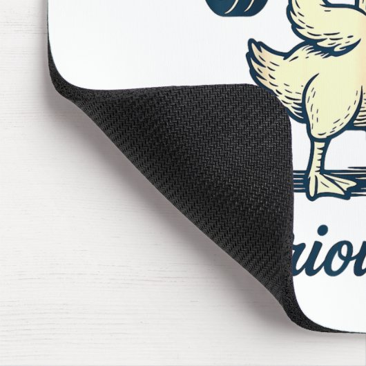 Today I'm A Serious Goose Funny Lifting Weights Gy Mousepad (Ecke)