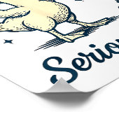 Today I'm A Serious Goose Funny Lifting Weights Gy Poster (Ecke)