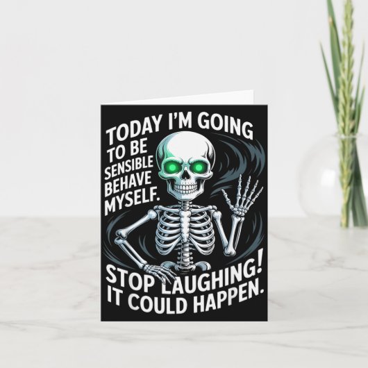 Today I'm Going To Be Sensible And Behave Myself S Karte (Vorderseite)