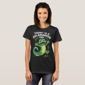Today Is A Salamander Day Funny Cute Cartoon Herpe T-Shirt (Vorne ganz)