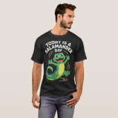 Today Is A Salamander Day Funny Cute Cartoon Herpe T-Shirt (Vorne ganz)