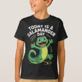Today Is A Salamander Day Funny Cute Cartoon Herpe T-Shirt (Vorderseite)
