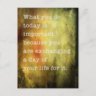 Today is Bedeutsam Postkarte