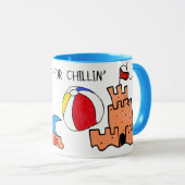 "Today is for Chillin" Mug Tasse (VorderseiteRechts)