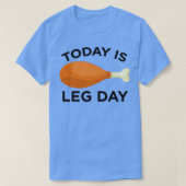 Today is Leg Day Thanksgiving Funny Turkey Trot Gi T-Shirt (Design vorne)