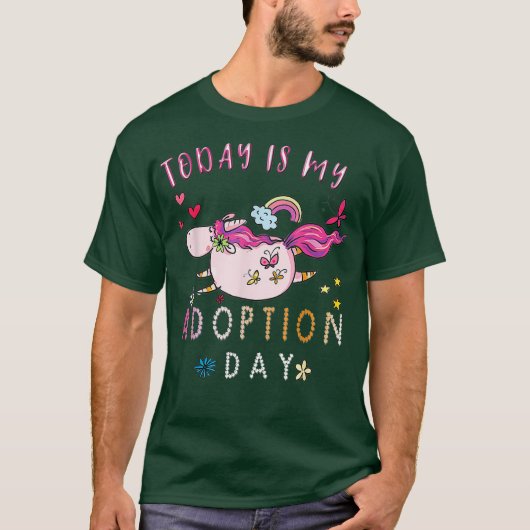 Today Is My Adoption Day Adoption Gift for Kids T-Shirt (Vorderseite)