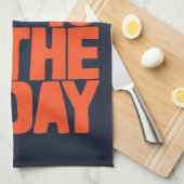 Today is the day geschirrtuch (Viertel Falte)