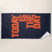 Today is the day strandtuch (Vorderseite)