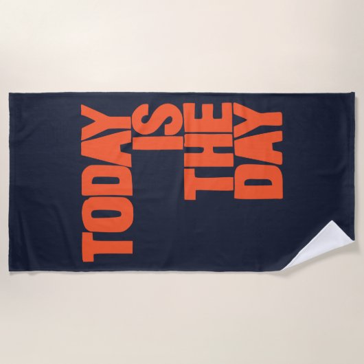 Today is the day strandtuch (Vorderseite)