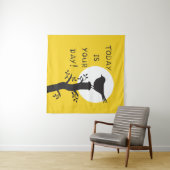 Today is your day - inspirational hand drawn quote wandteppich (Beispiel (Horizontal))