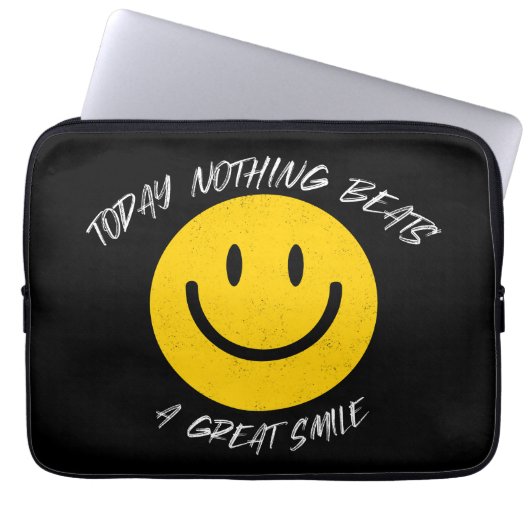 Today Nothing Beats a Great Smile Laptopschutzhülle (Vorderseite)